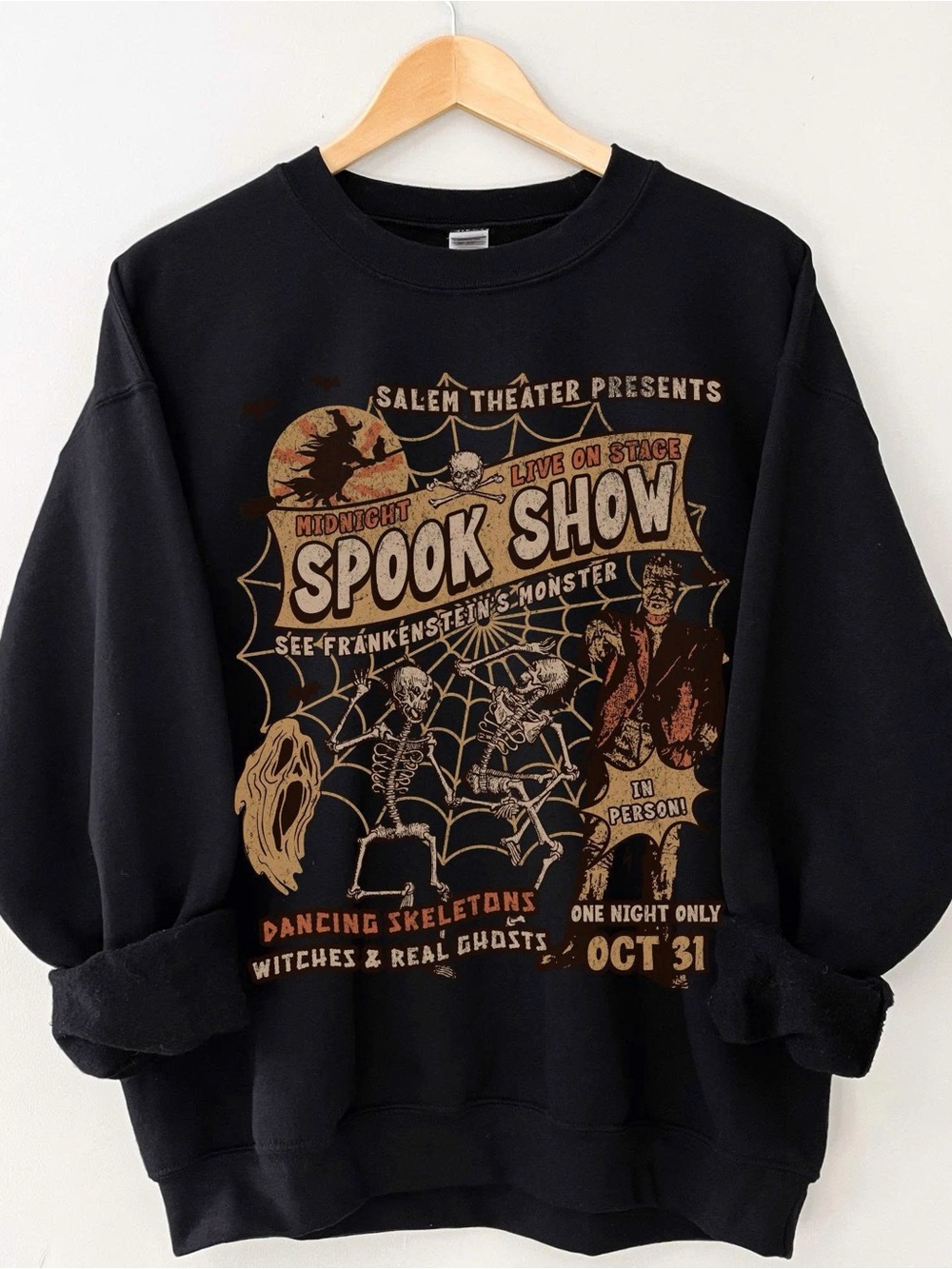 Black "Spook Show" Graphic Sweatshirt - Men